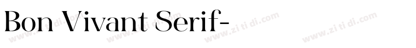 Bon Vivant Serif字体转换